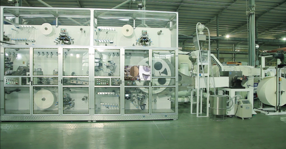 CE Full Servo 400KW I Shape Baby Diaper Machinery 600PPM